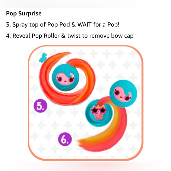 Pop Pop Hair Surprise 3-in-1 Pop Pets with Long Brushable Hair (Series 1) Rock - Picture 10 of 14